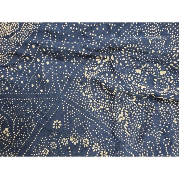 Garnet Hill Women's S Tunic Blue Floral Flowy Oversized V-Neck Sleeveless Sheer - Picture 4 of 12